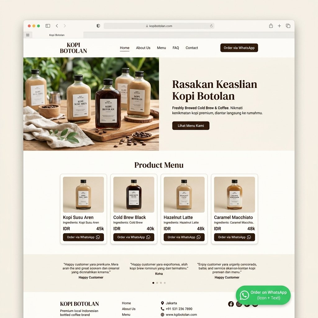Website Brand Kopi Botolan